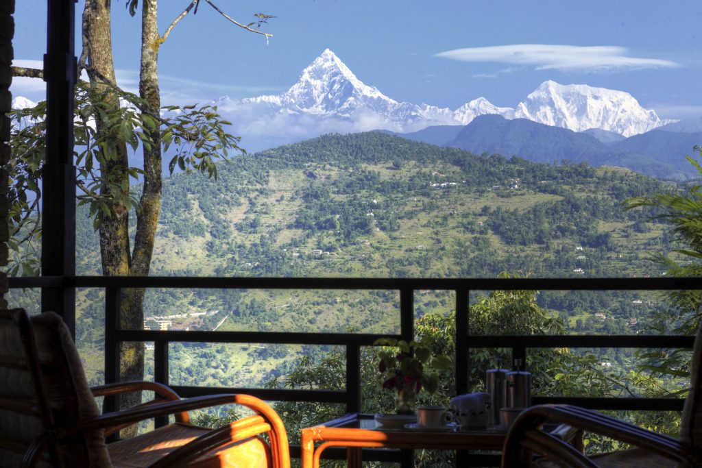 Room Verandah View at Tiger Mountain Pokhara Lodge