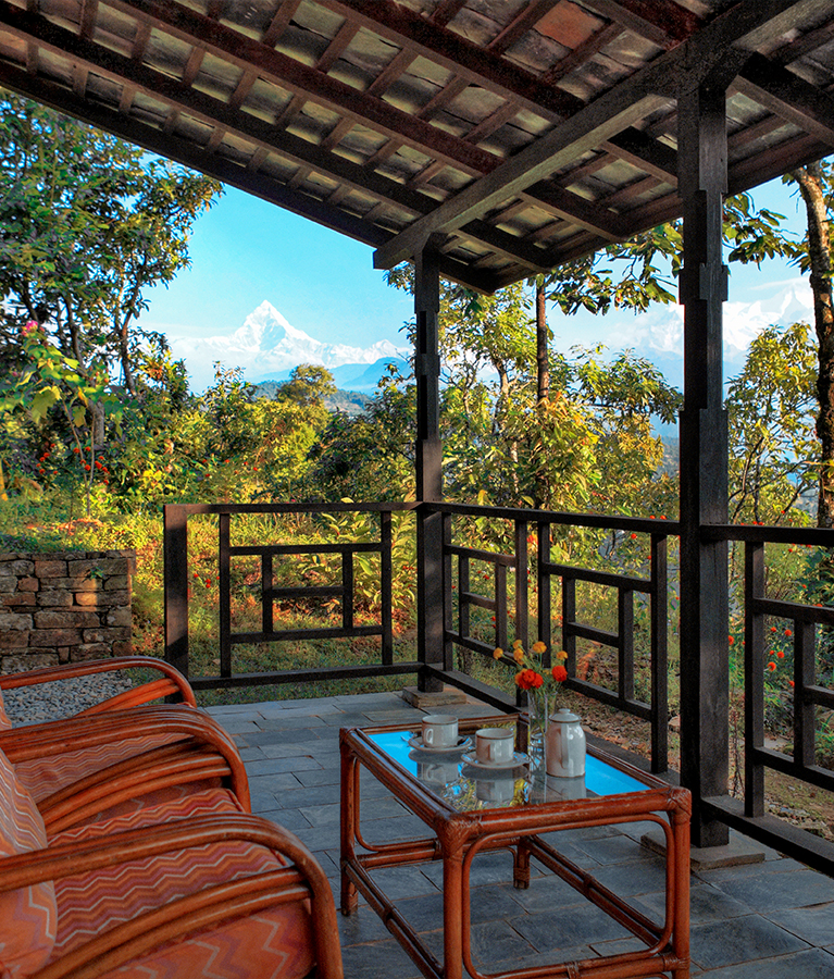 View from the Verandah at Tiger Mountain as advertised by Kiwano Hotel